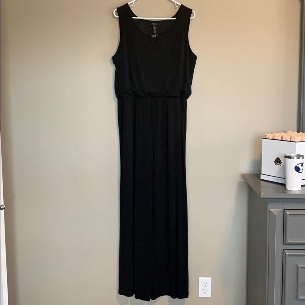 Style & Co classy Black pant Jumpsuit XL